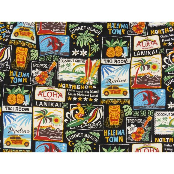 North Shore Orchid Tourist Souvenir Travel Hawaiian Aloha Tropical Camp Shirt M - Picture 4 of 5